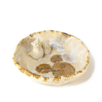 Cuenco con pareja de gatitos