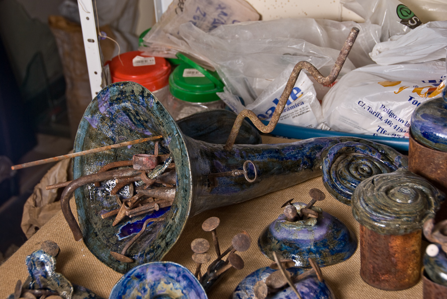 reciclaje oxidos obra cerámica fango