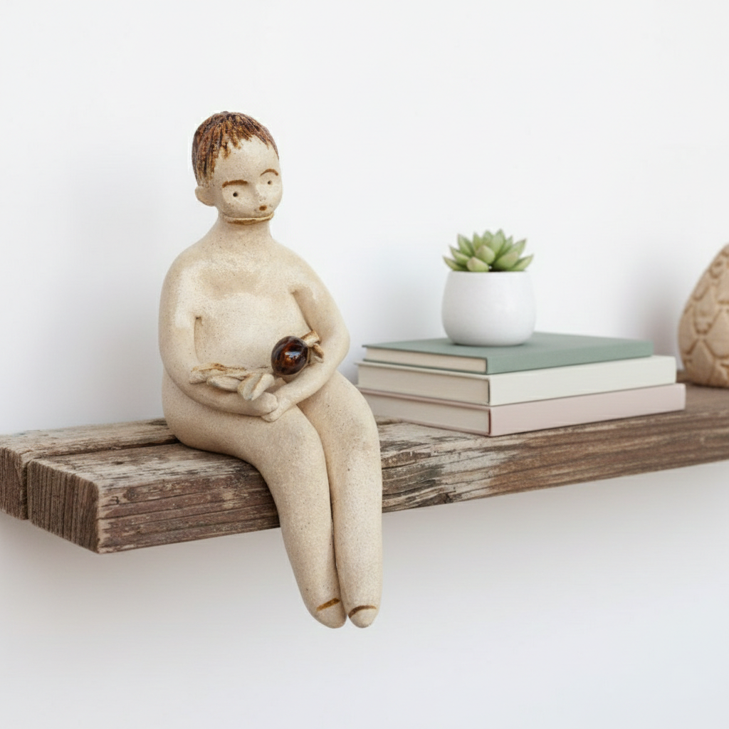 Niño con rama de olivo