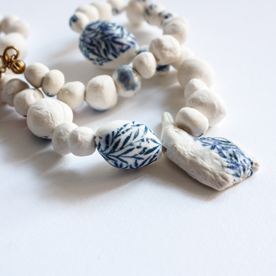 Collar porcelana pájaro - Imagen 4