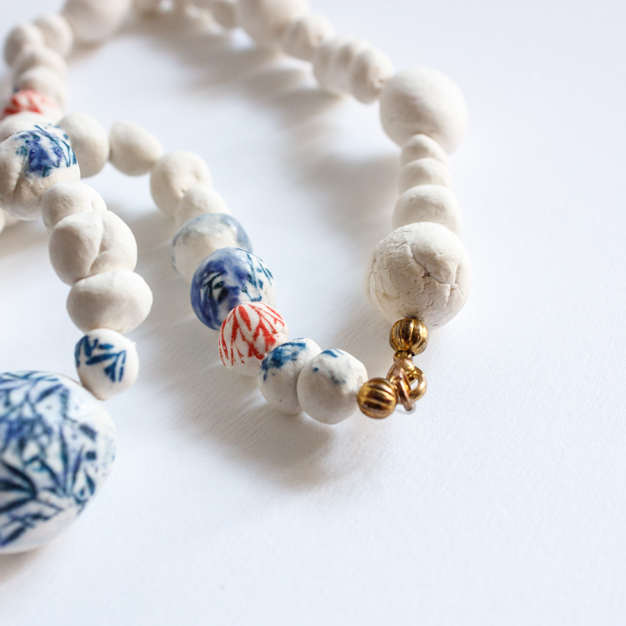 Collar porcelana pájaro - Imagen 6