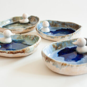 Jabonera con patito de goma