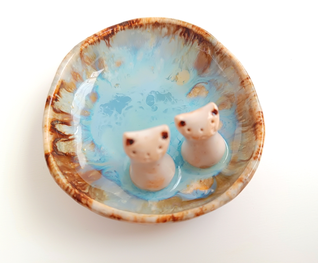 Cuenco con pareja de gatos - Imagen 5