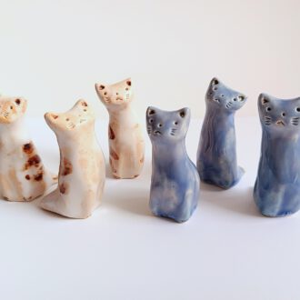 Gato gres atigrado o azul